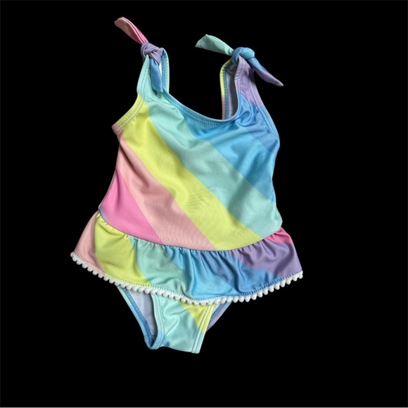 Moki Sea Baby Girl Ruffles Swimsuit UPF 50+ - Picture 1 of 6